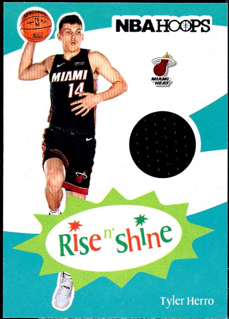 Tyler Herro Rookie Card 2019-20 Hoops Rise N Shine Memorabilia #RS-THR Image 1