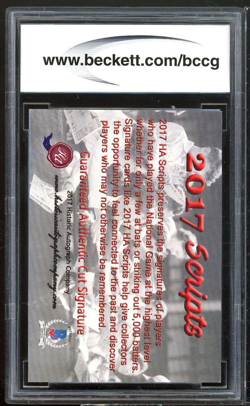 Alex Gaston 2017 Historic Autographs Scripts #nno BGS BCCG Authentic Image 2