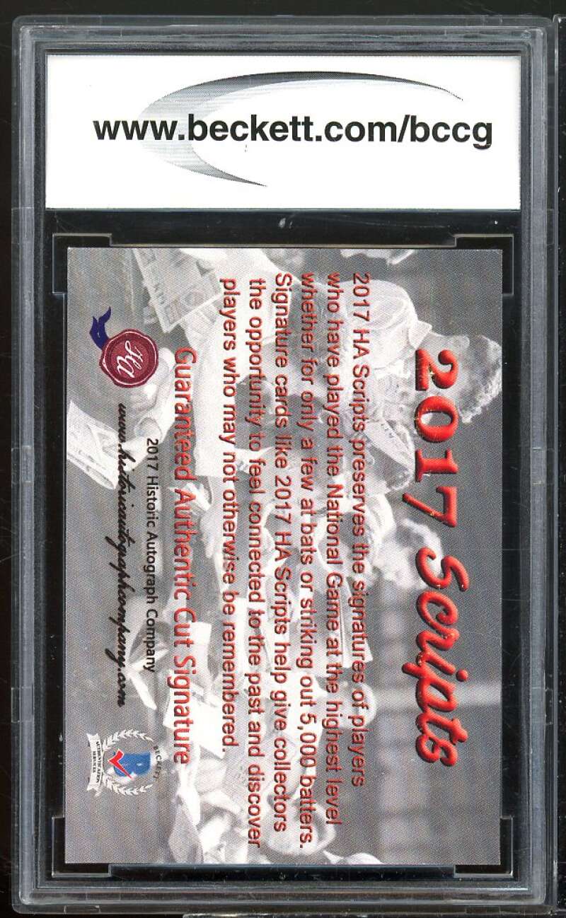 Arthur Mills 2017 Historic Autographs Scripts #nno BGS BCCG Authentic Image 2