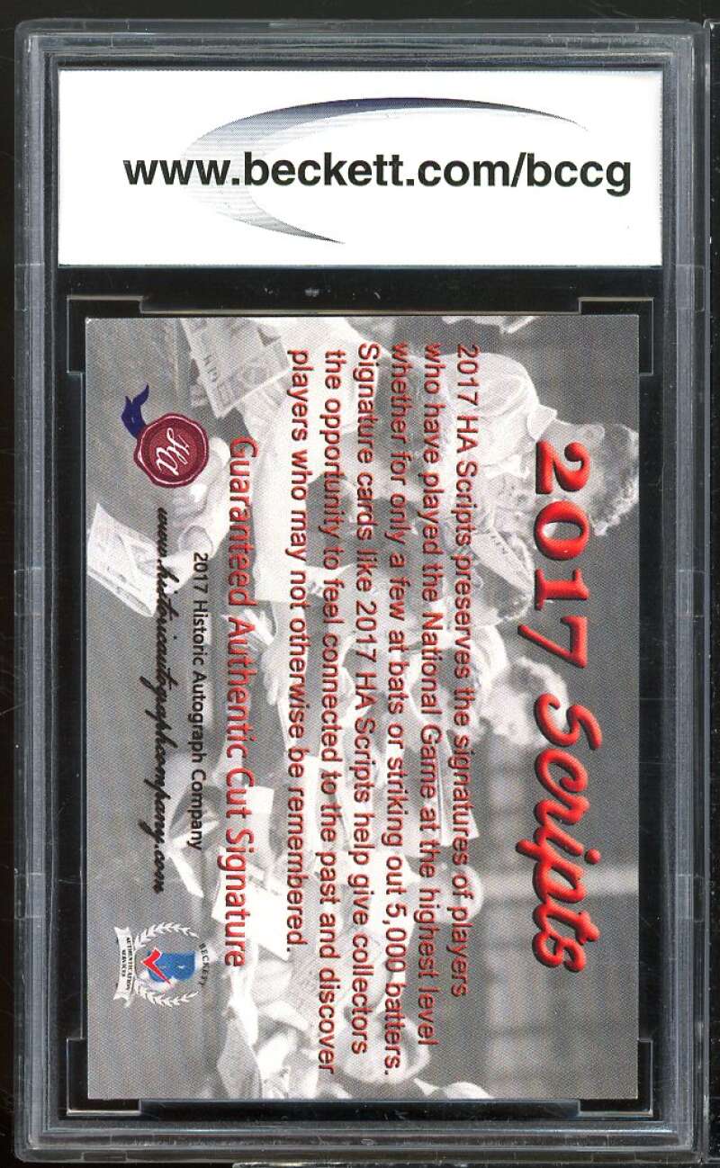 Chet Johnson 2017 Historic Autographs Scripts #nno BGS BCCG Authentic Image 2