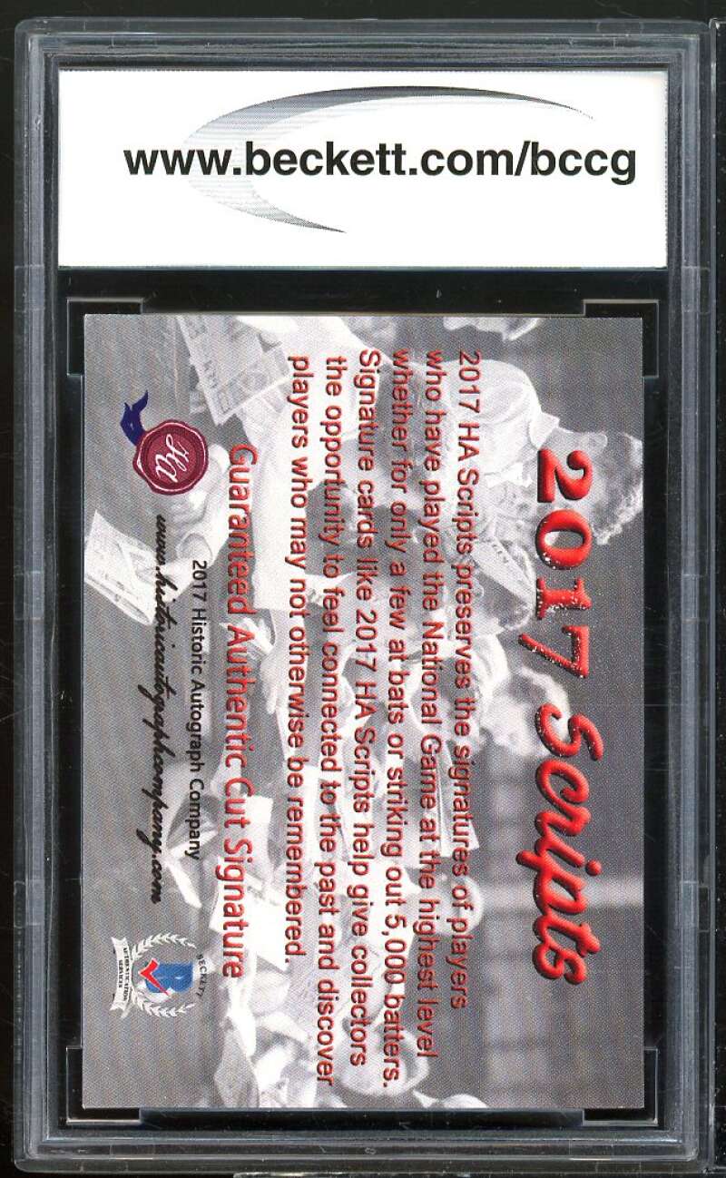 Frank Duffy 2017 Historic Autographs Scripts #nno BGS BCCG Authentic Image 2