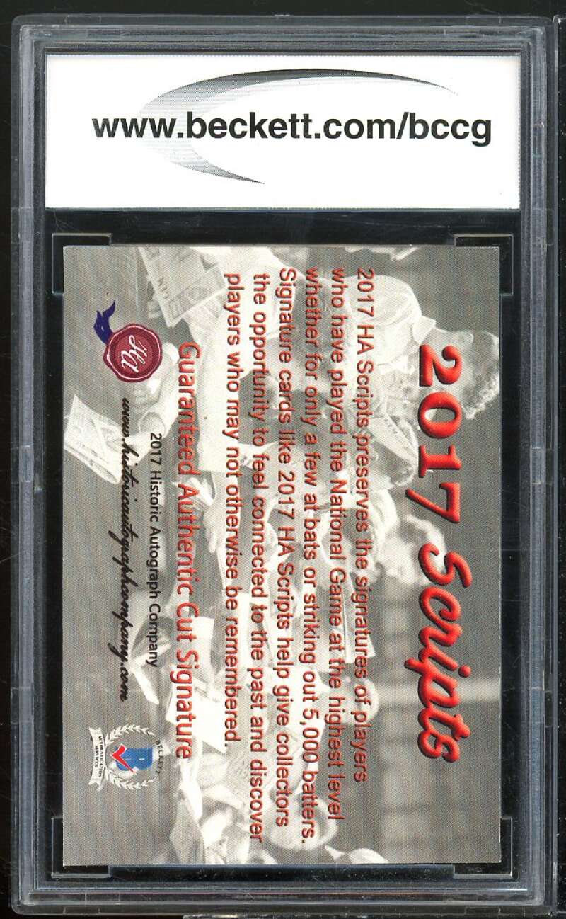 Johnny Lazor 2017 Historic Autographs Scripts #nno BGS BCCG Authentic Image 2