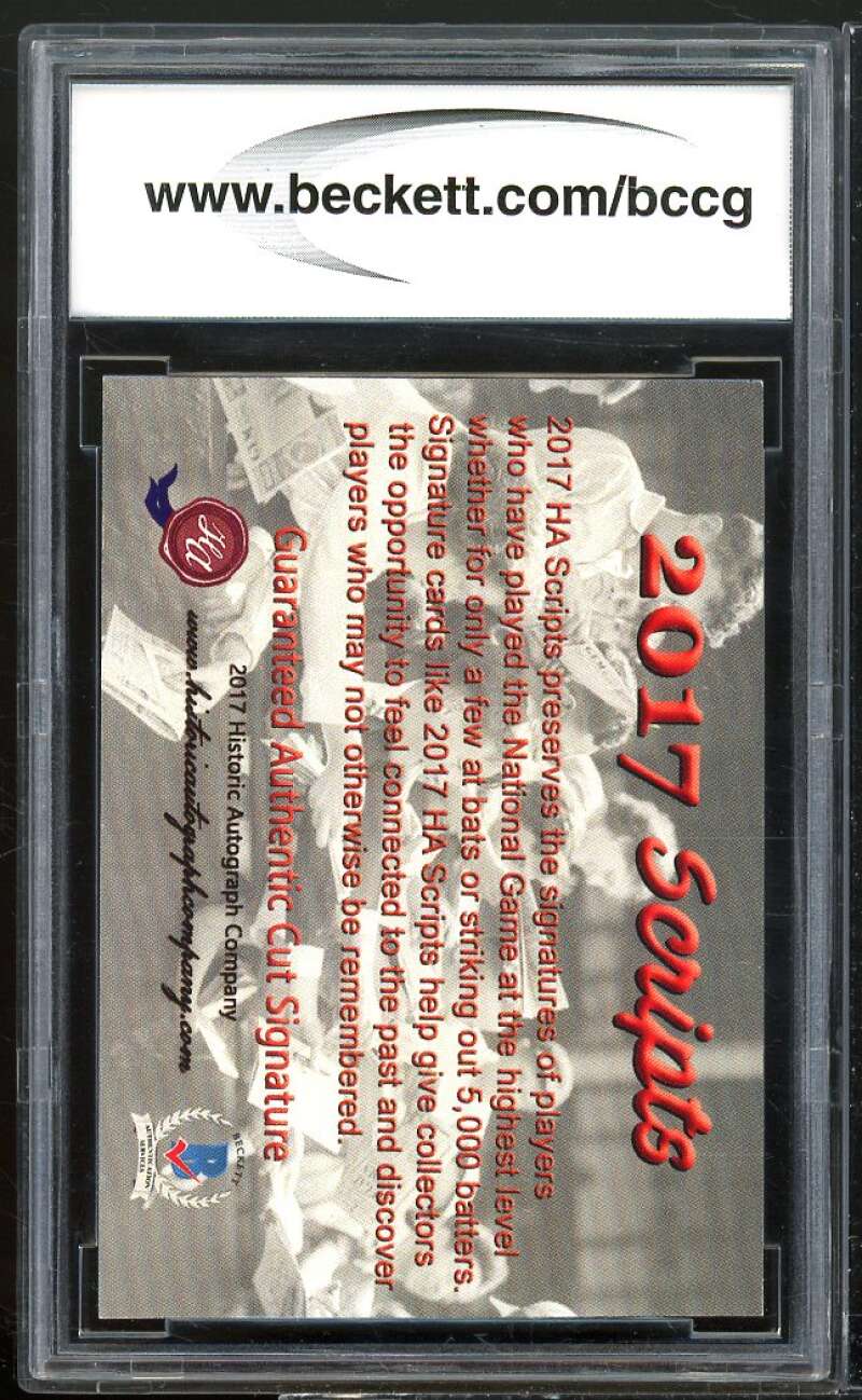 Tom Griffin 2017 Historic Autographs Scripts #nno BGS BCCG Authentic Image 2