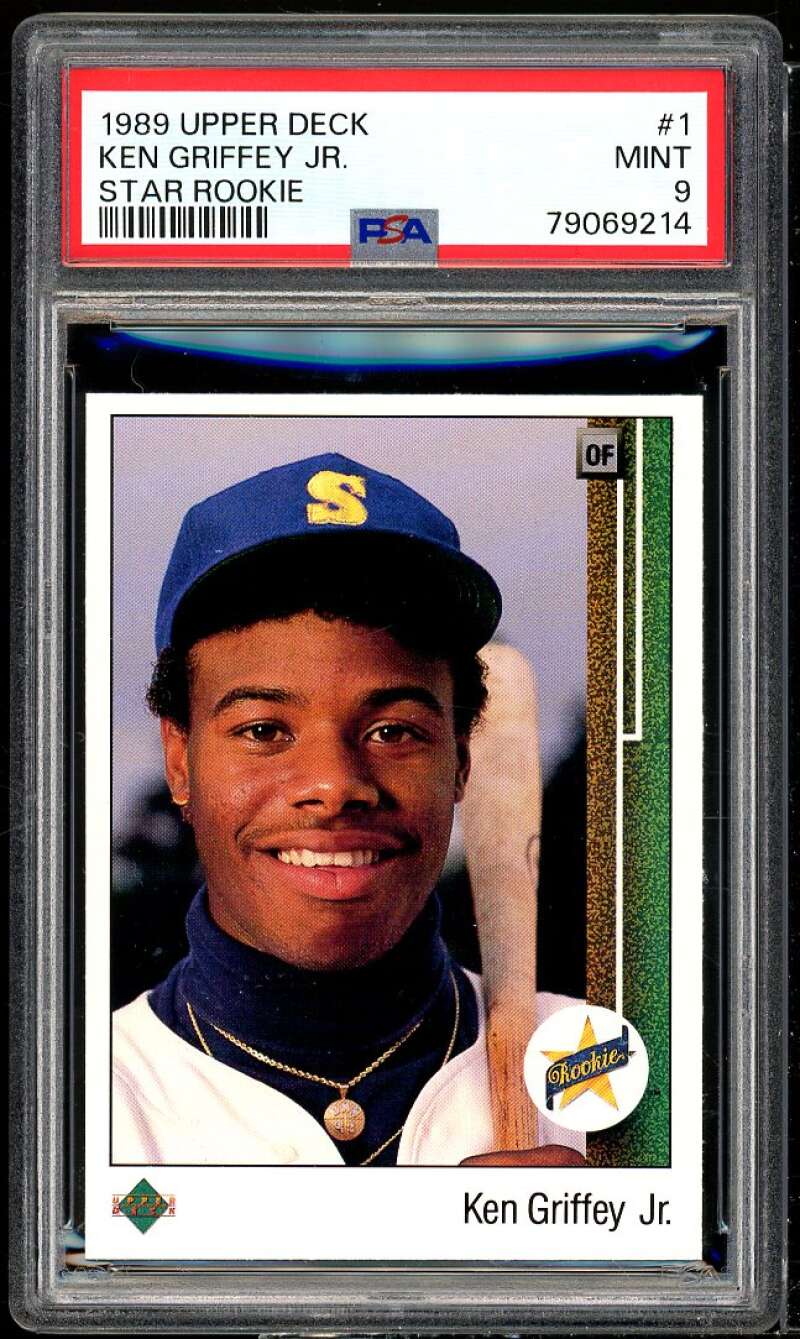 Ken Griffey Jr. Rookie Card 1989 Upper Deck #1 PSA 9 Image 1