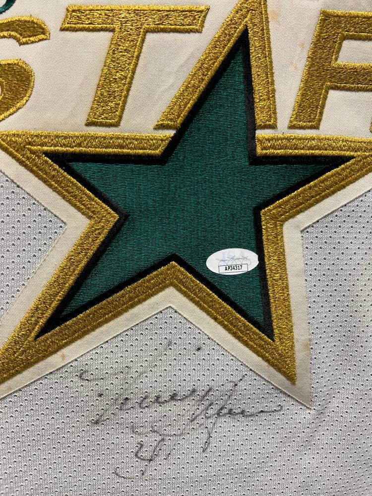 Kevin Hatcher Autograph Signed Stars Game Used Hockey Jersey JSA Authentic  Image 4