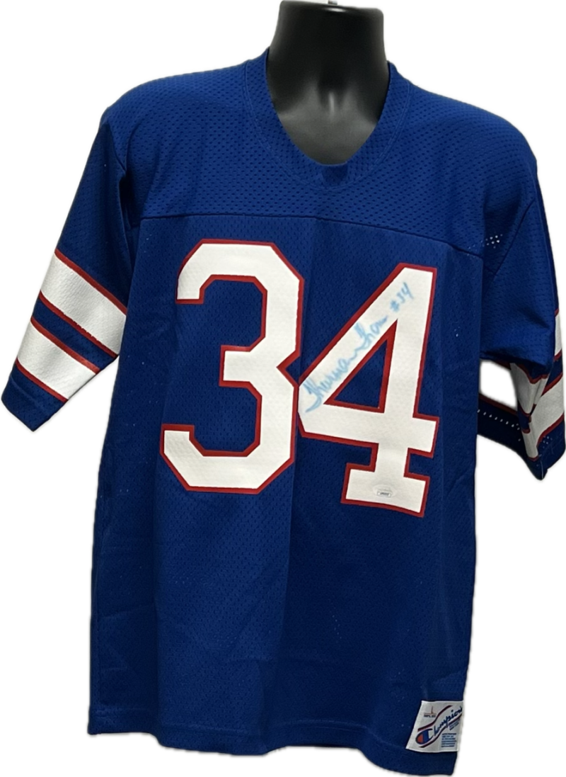 Thurman Thomas Autograph Signed Buffalo Football Jersey JSA Authentic   Image 1