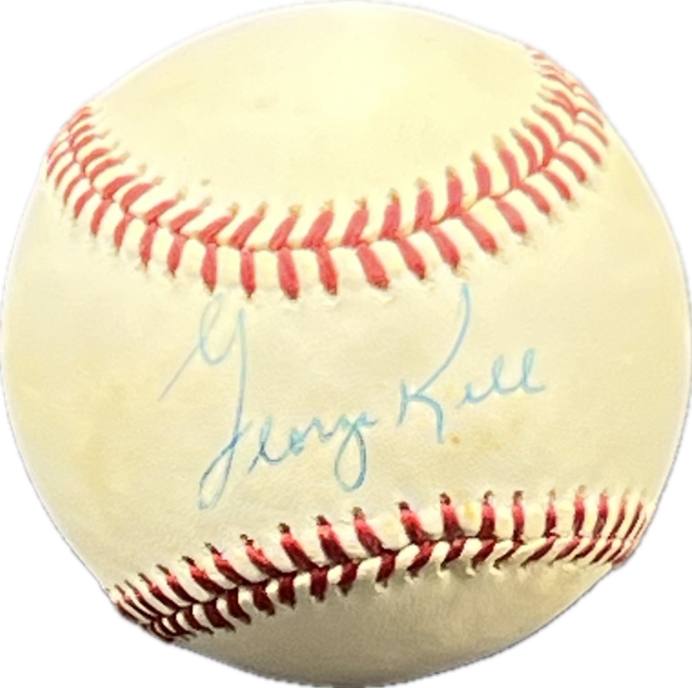 George Kell Autograph Signed Athletics Offical Major Leage Ball BAS Authentic  Image 1