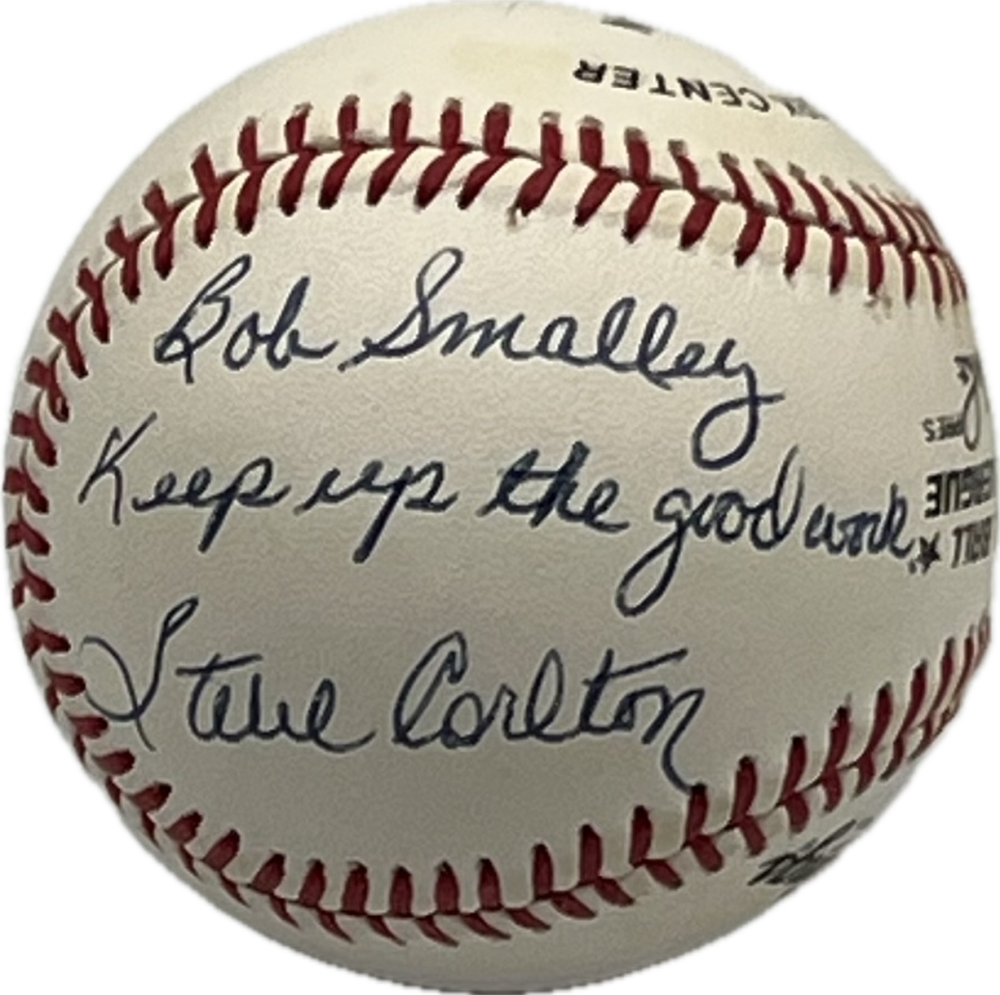 Steve Carlton Autograph Signed Phillies Offical Major Leage Ball BAS Authentic  Image 1