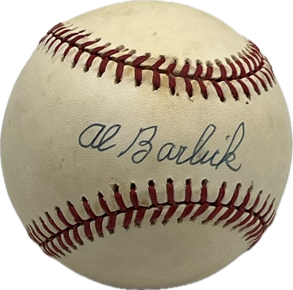 Al Barlick Autograph Signed Umpire Offical Major Leage Ball BAS Authentic  Image 1