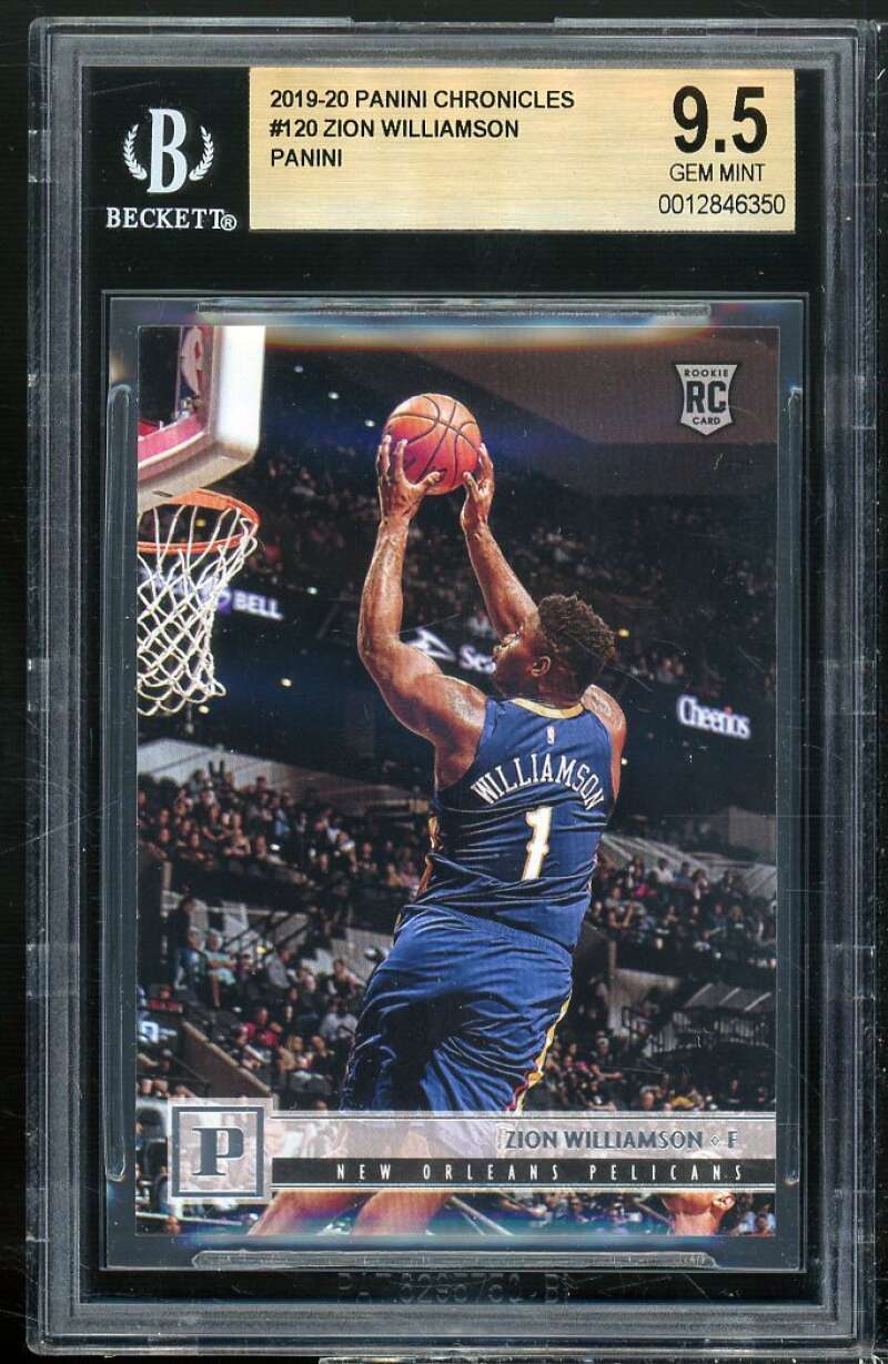 Zion Williamson Rookie Card 2019-20 Panini Chronicles #120 BGS 9.5 Image 1