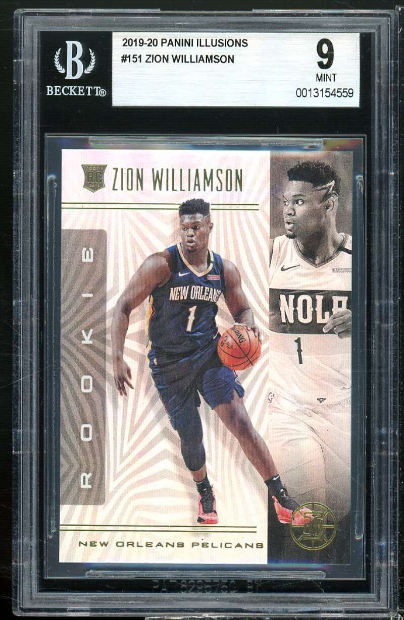 Zion Williamson Rookie Card 2019-20 Panini Illusions #151 BGS 9 Image 1