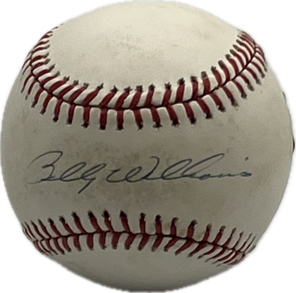 Billy Williams Autograph Signed Cubs Offical Leage Ball BAS Authentic  Image 1