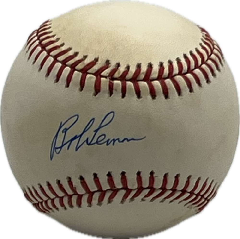 Bob Lemon Autograph Signed Indians Offical Major Leage Ball BAS Authentic  Image 1