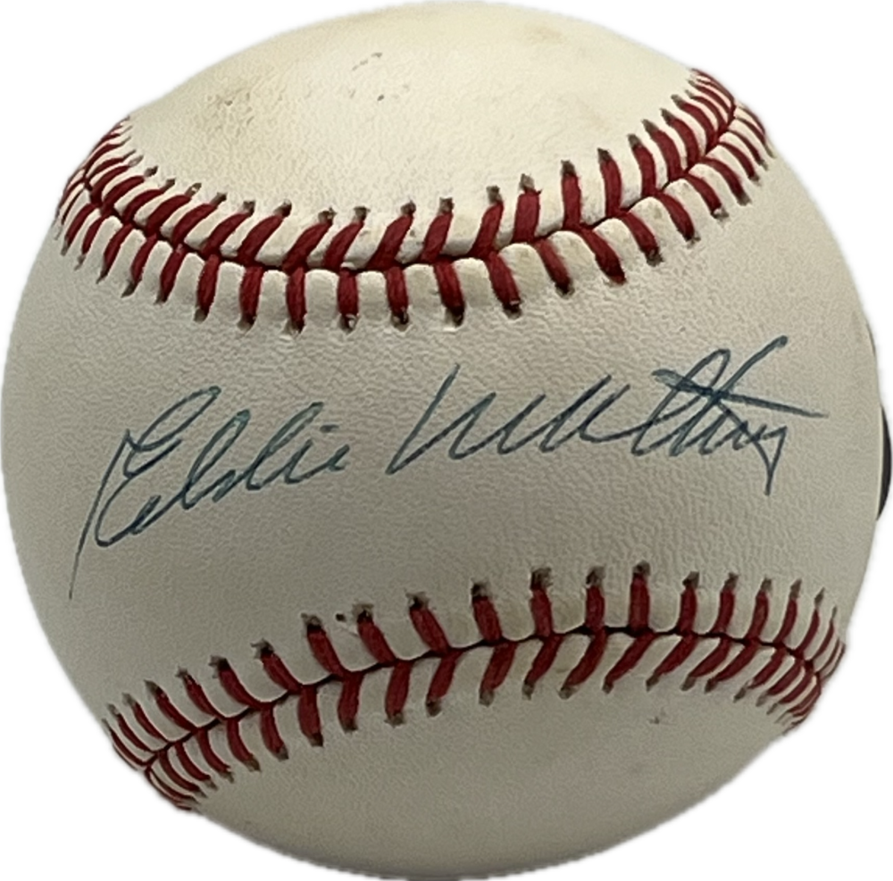 Eddie Matthews Autograph Signed Braves Offical Major Leage Ball BAS Authentic  Image 1
