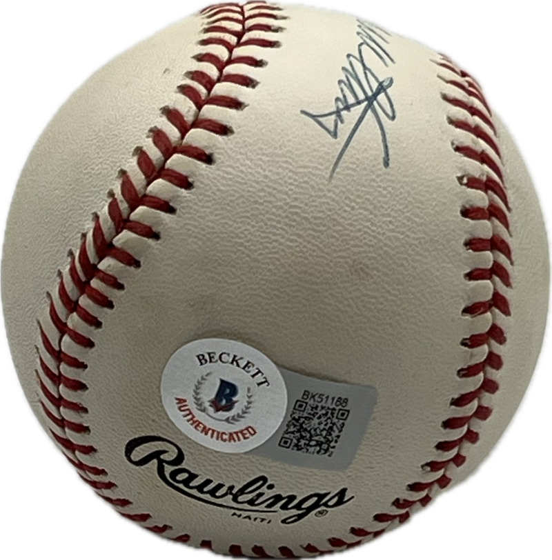 Eddie Matthews Autograph Signed Braves Offical Major Leage Ball BAS Authentic  Image 2