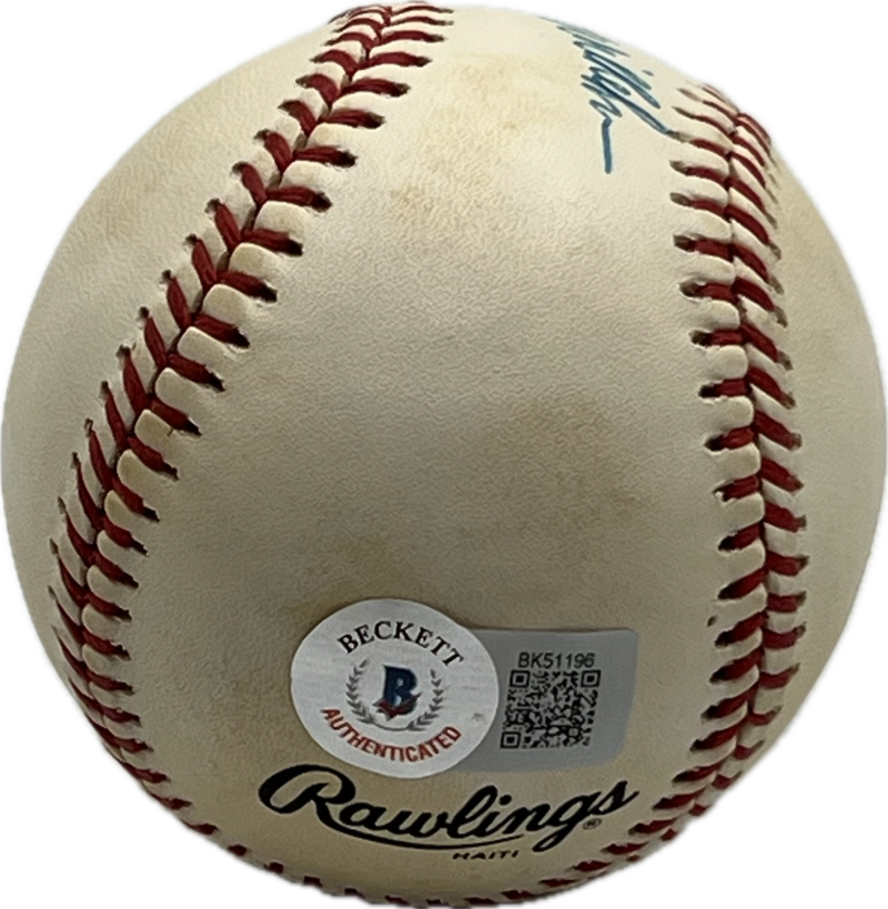 Hoyt Wilhelm Autograph Signed Dodgers Offical Major Leage Ball BAS Authentic  Image 2