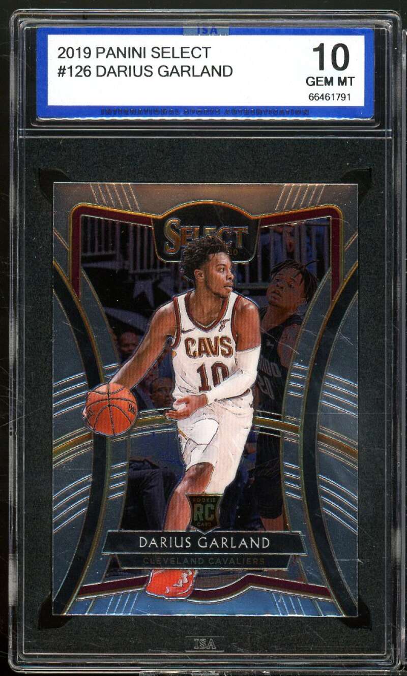 Darius Garland Rookie Card 2019-20 Panini Select #126 ISA 10 GEM MINT Image 1