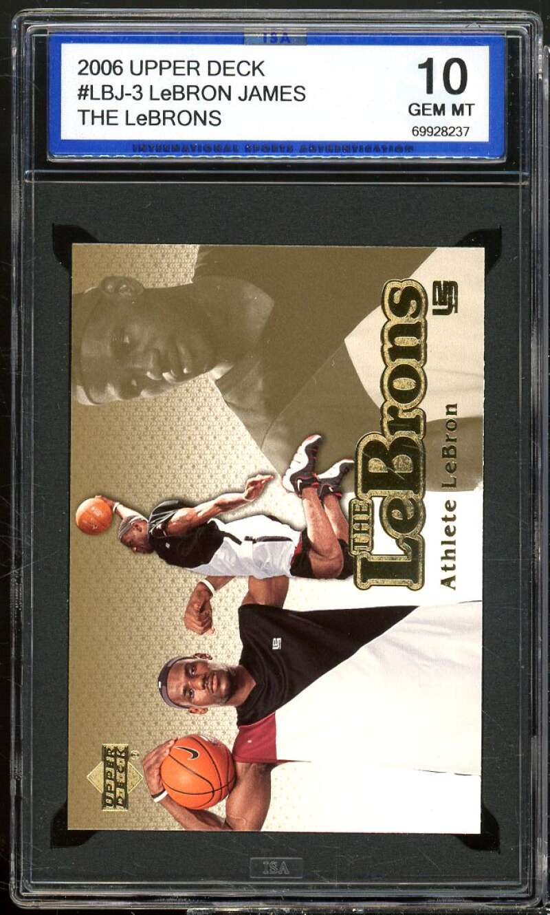 LeBron James Card 2006-07 Upper Deck The LeBrons #LBJ-3 ISA 10 GEM MINT Image 1