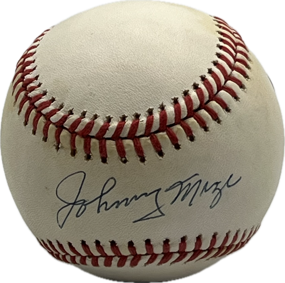 Johnny Mize Autograph Signed Yankees Official Major Leage Ball BAS Authentic  Image 1