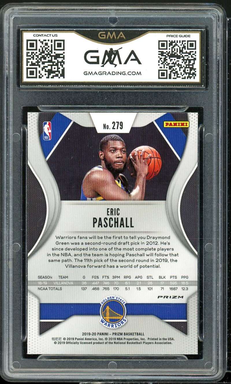 Eric Paschall Rookie 2019-20 Panini Prizm Ruby Wave Prizm #279 GMA 10 GEM MT Image 2