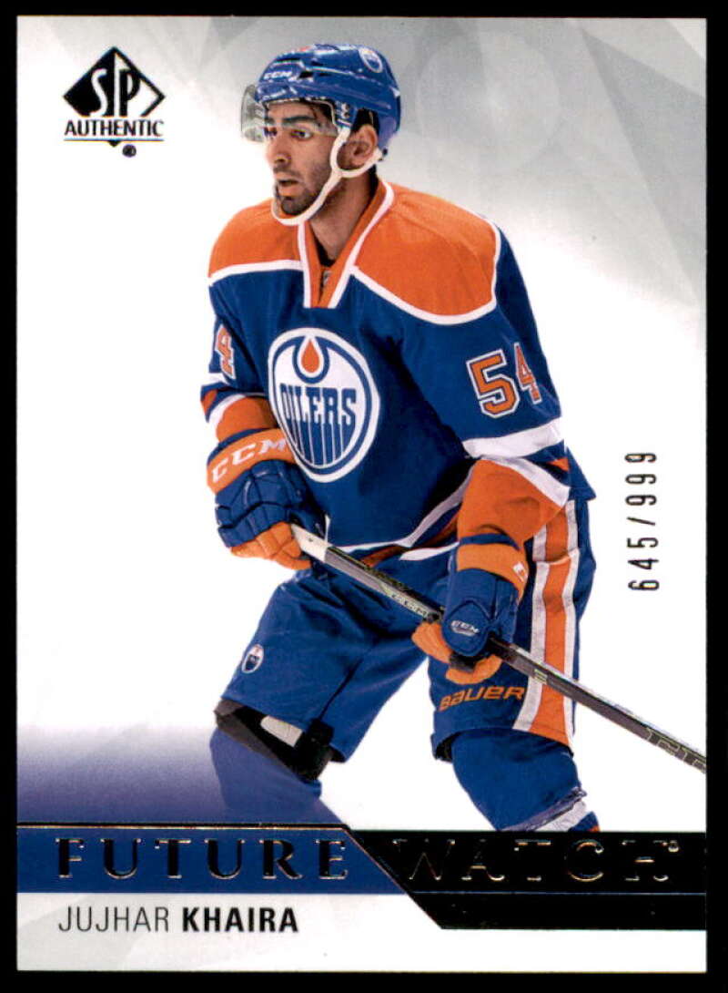 Jujhar Khaira RC Rookie Card Card 2015-16 SP Authentic #197  Image 1