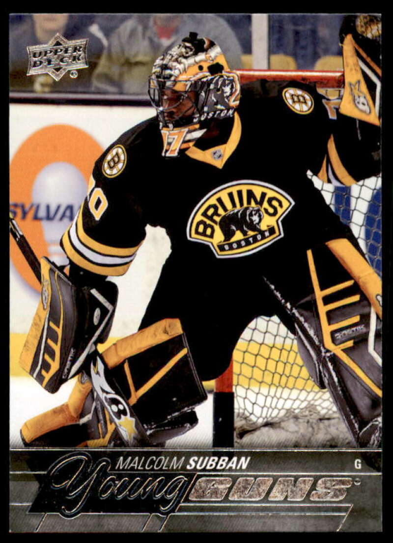 Malcolm Subban YG RC Rookie Card 2015-16 Upper Deck #211  Image 1