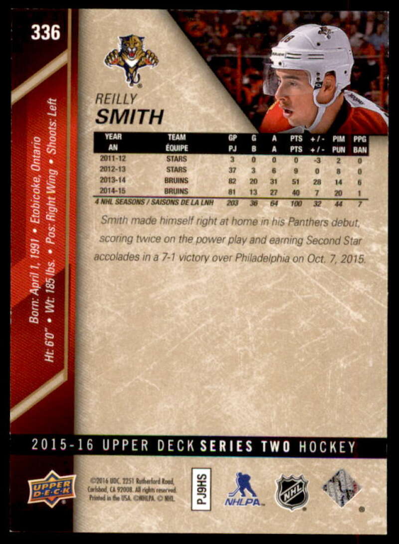 Reilly Smith Rookie Card 2015-16 Upper Deck Exclusives Spectrum #336  Image 2