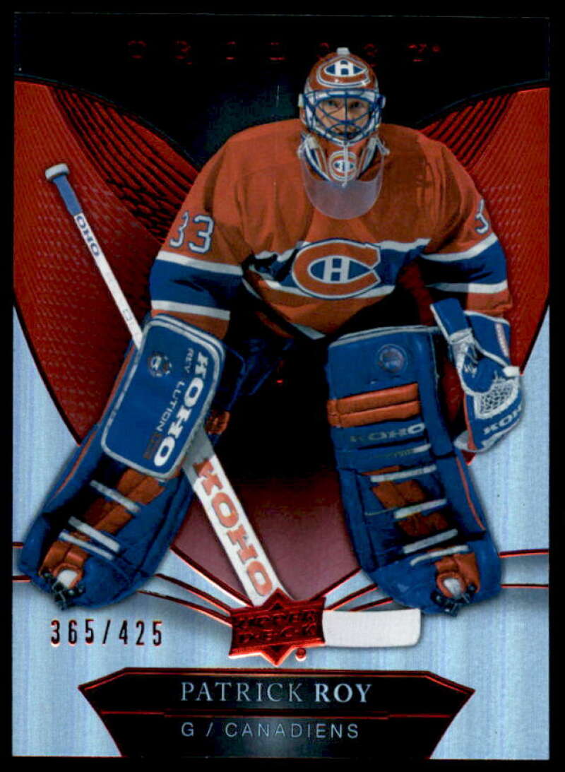 Patrick Roy Rookie Card 2018-19 Upper Deck Trilogy Red #50  Image 1