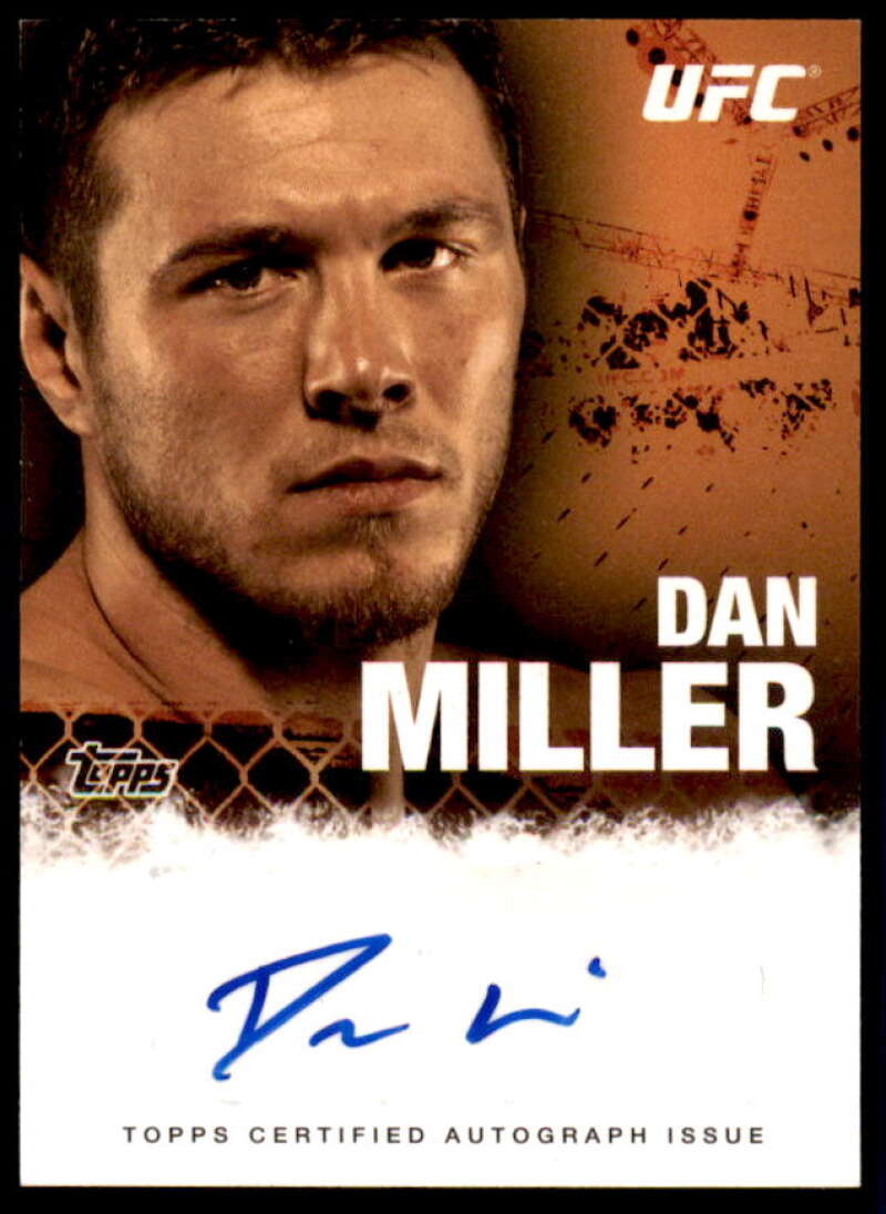 Dan Miller Card 2010 Topps UFC Autographs #FADM  Image 1