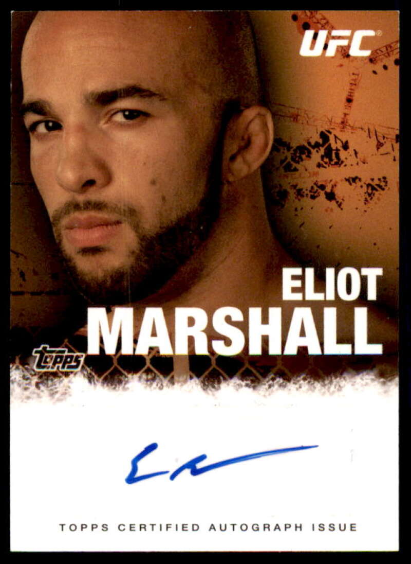 Eliot Marshall Card 2010 Topps UFC Autographs #FAEM  Image 1