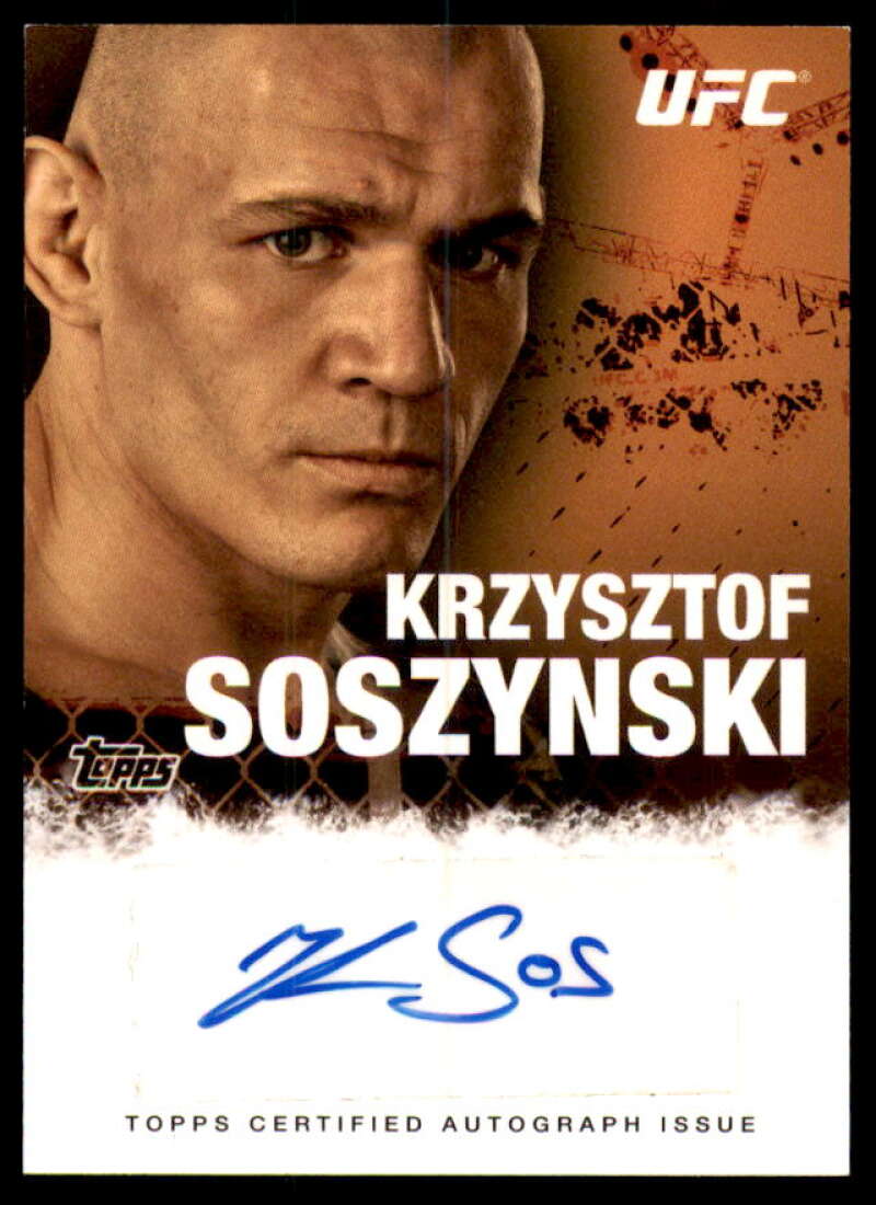 Krzysztof Soszynski Card 2010 Topps UFC Autographs #FAKS  Image 1