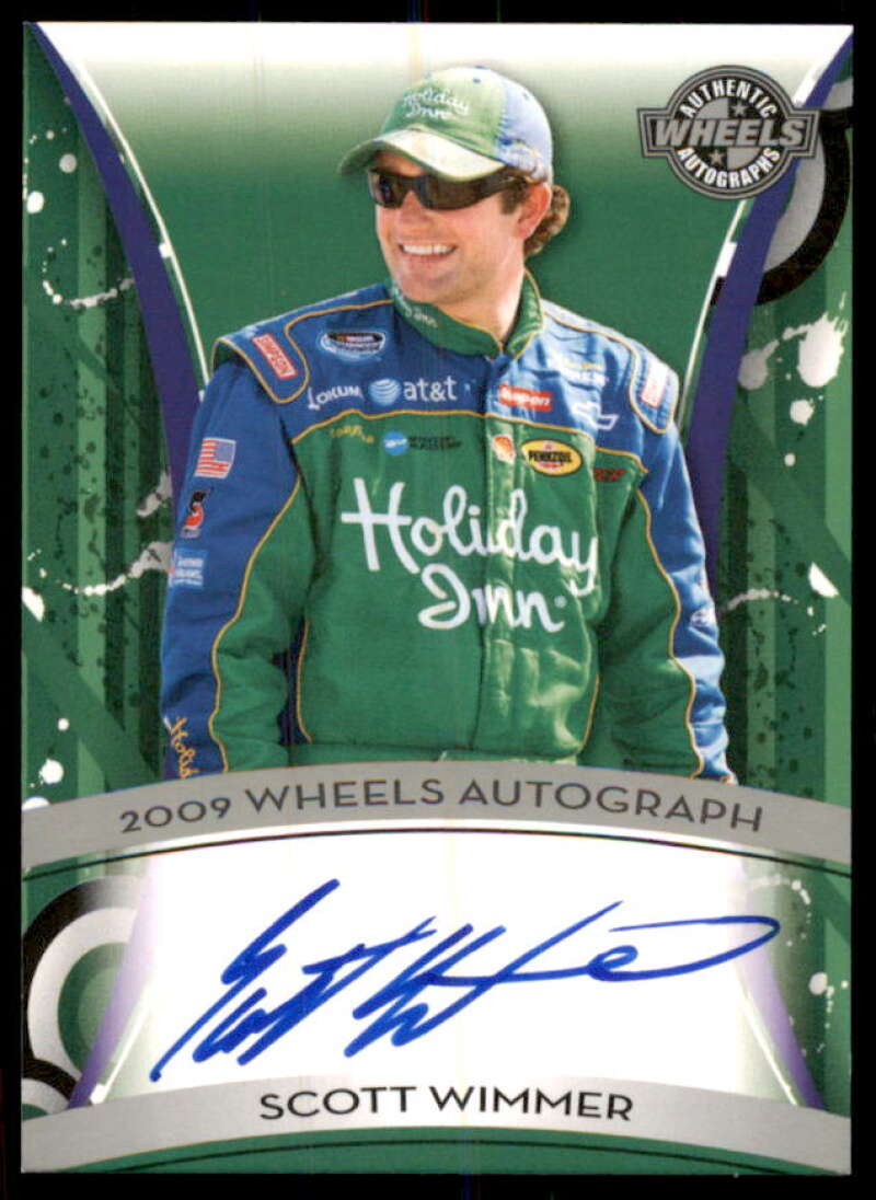 Scott Wimmer Card 2009 Wheels Autographs #62  Image 1