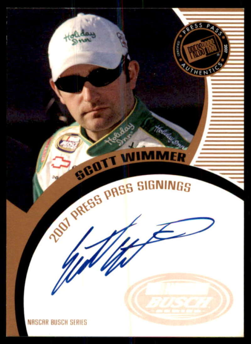 Scott Wimmer NBS S/T Card 2007 Press Pass Signings #77  Image 1