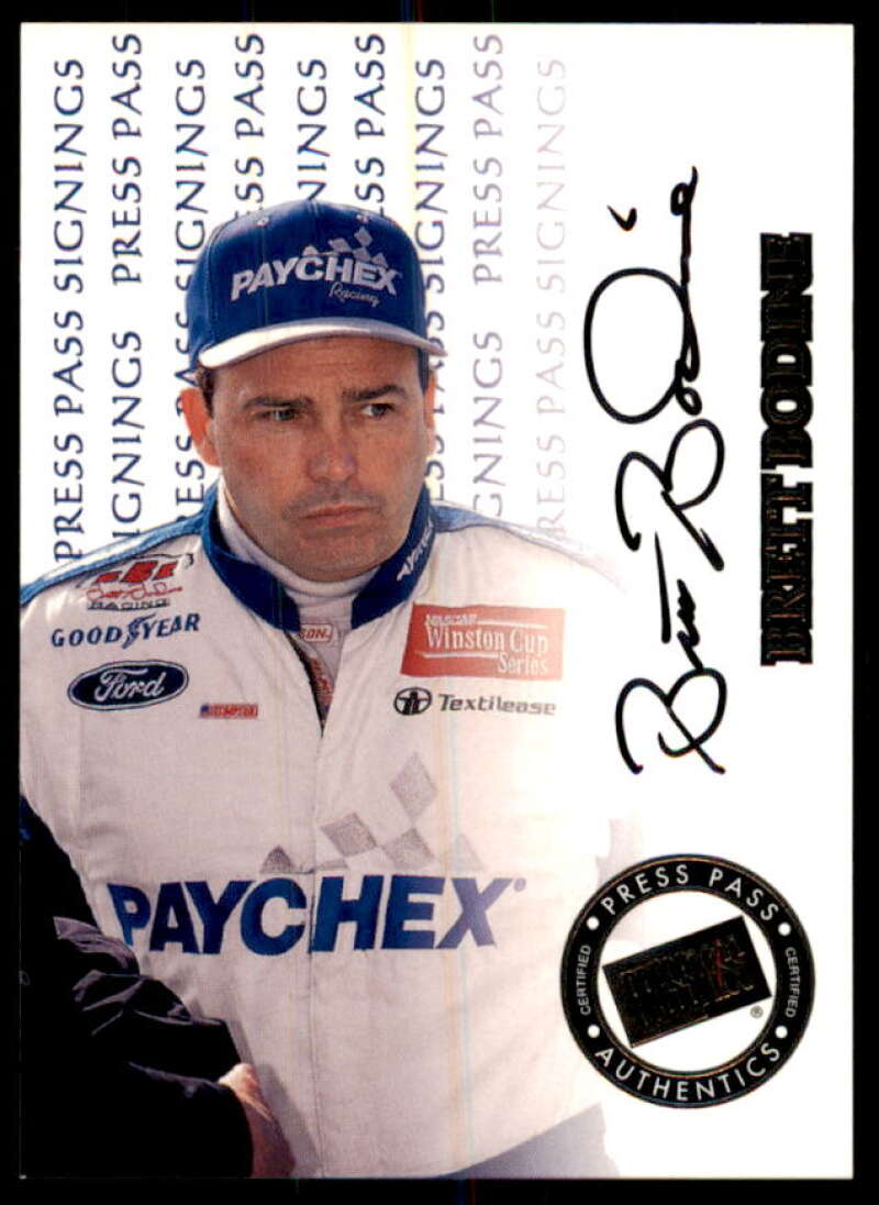 Brett Bodine Card 1999 Press Pass Signings #7  Image 1