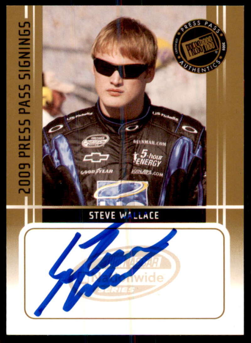 Steve Wallace NS Card 2009 Press Pass Signings Gold #54  Image 1
