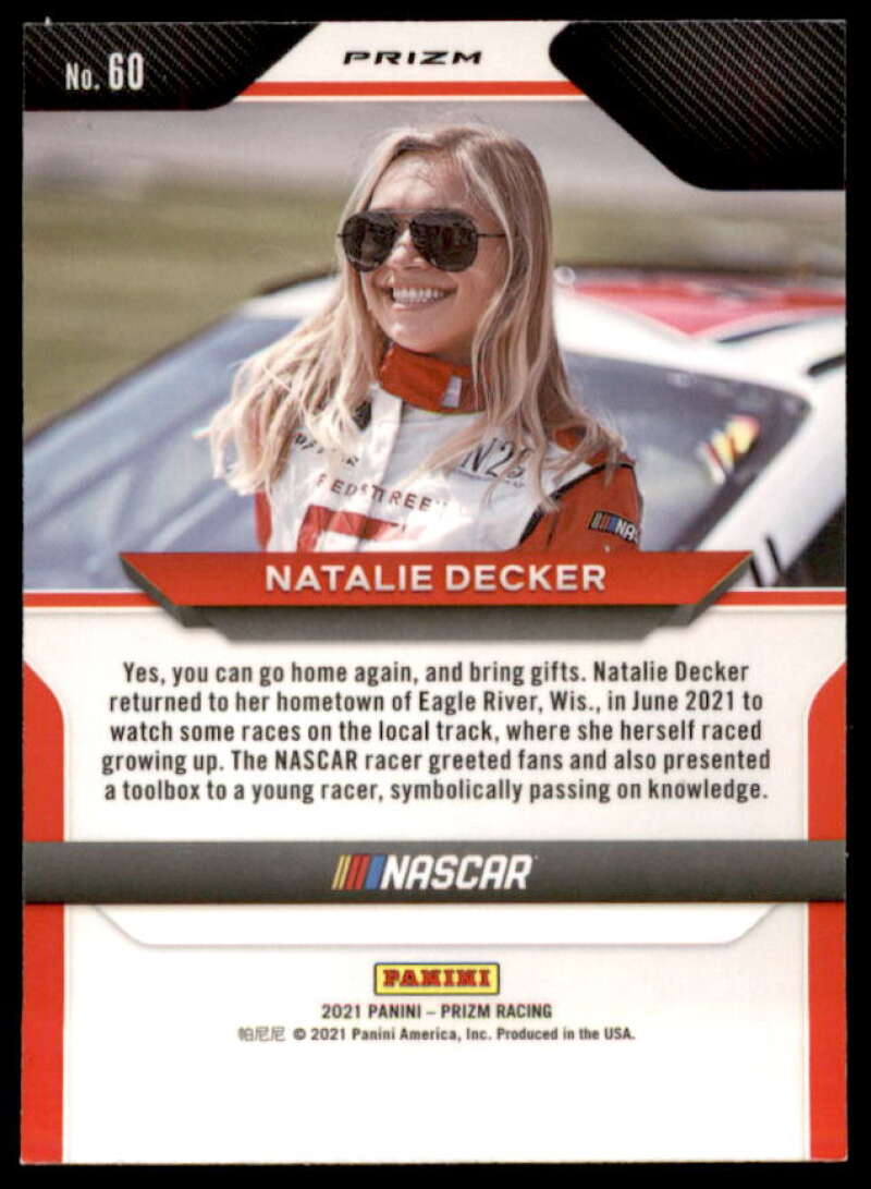 Natalie Decker/Sunglasses Card 2021 Panini Prizm Prizms Reactive Orange #60A  Image 2