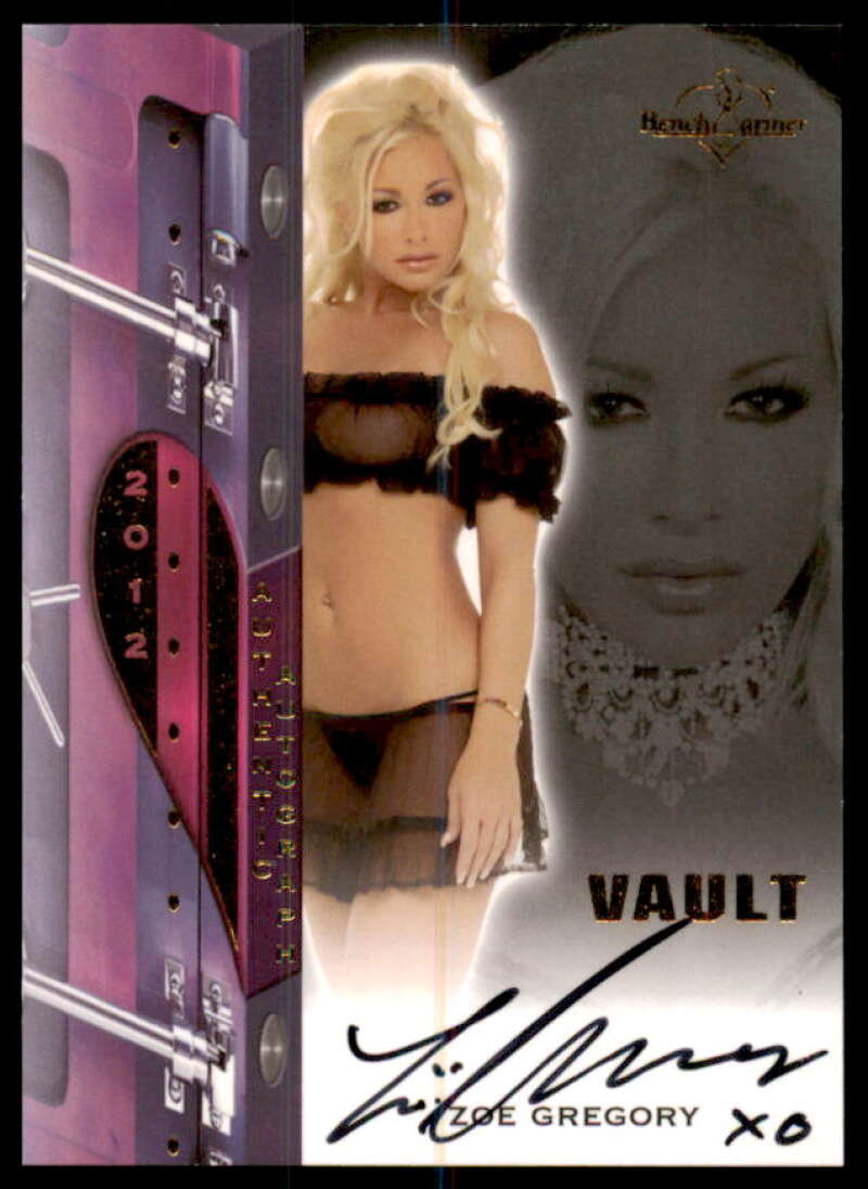 Zoe Gregory Card 2012 Bench Warmer Vault Autographs #50  Image 1