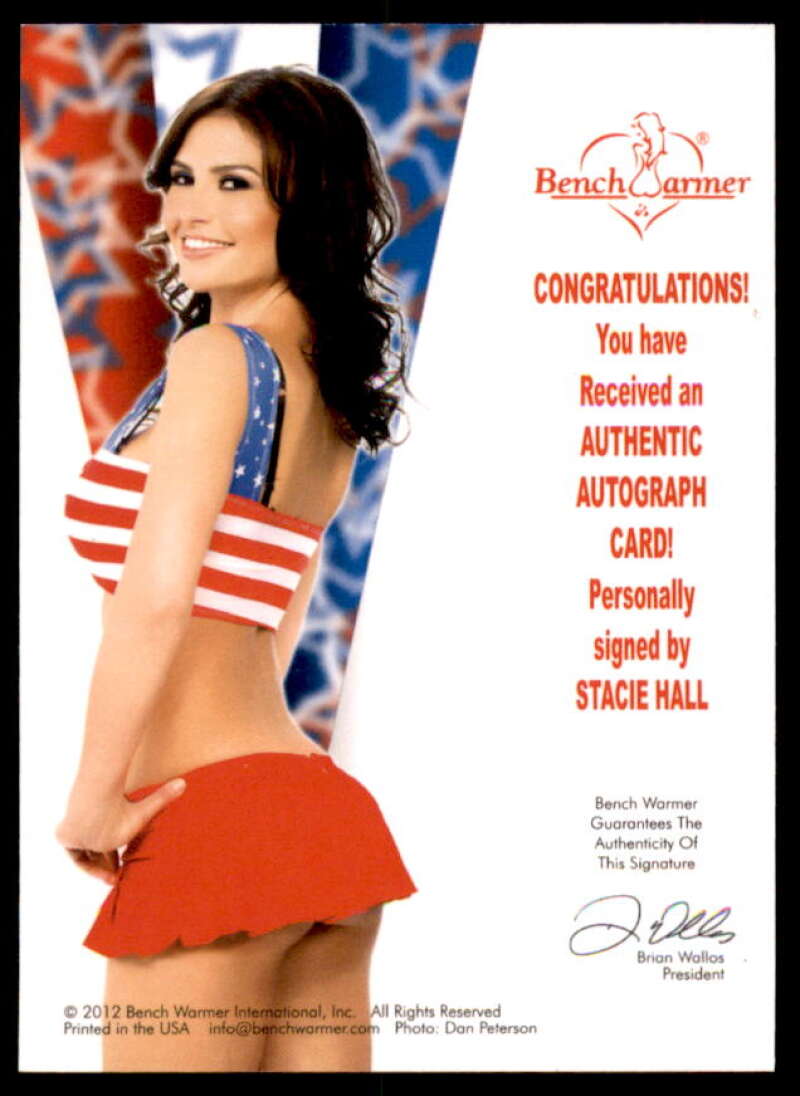 Stacie Hall Card 2012 Bench Warmer 4th of July #2  Image 2