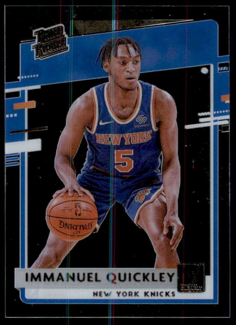 Immanuel Quickley RR Rookie Card 2020-21 Clearly Donruss #77  Image 1