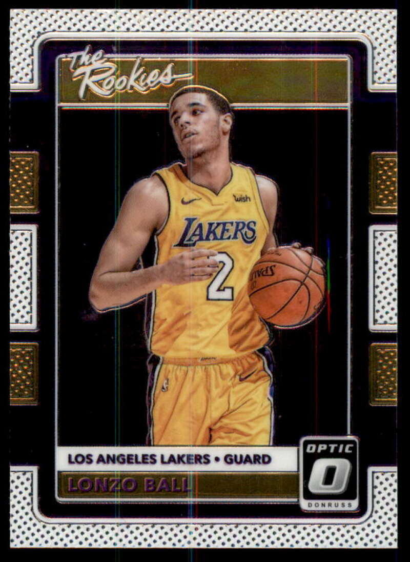 Lonzo Ball Rookie Card 2017-18 Donruss Optic The Rookies #2  Image 1