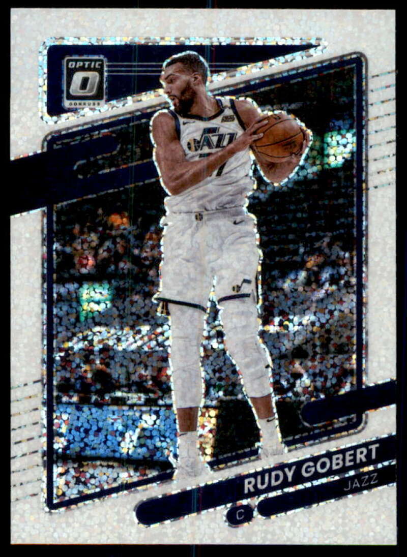 Rudy Gobert Card 2021-22 Donruss Optic White Sparkle #3  Image 1