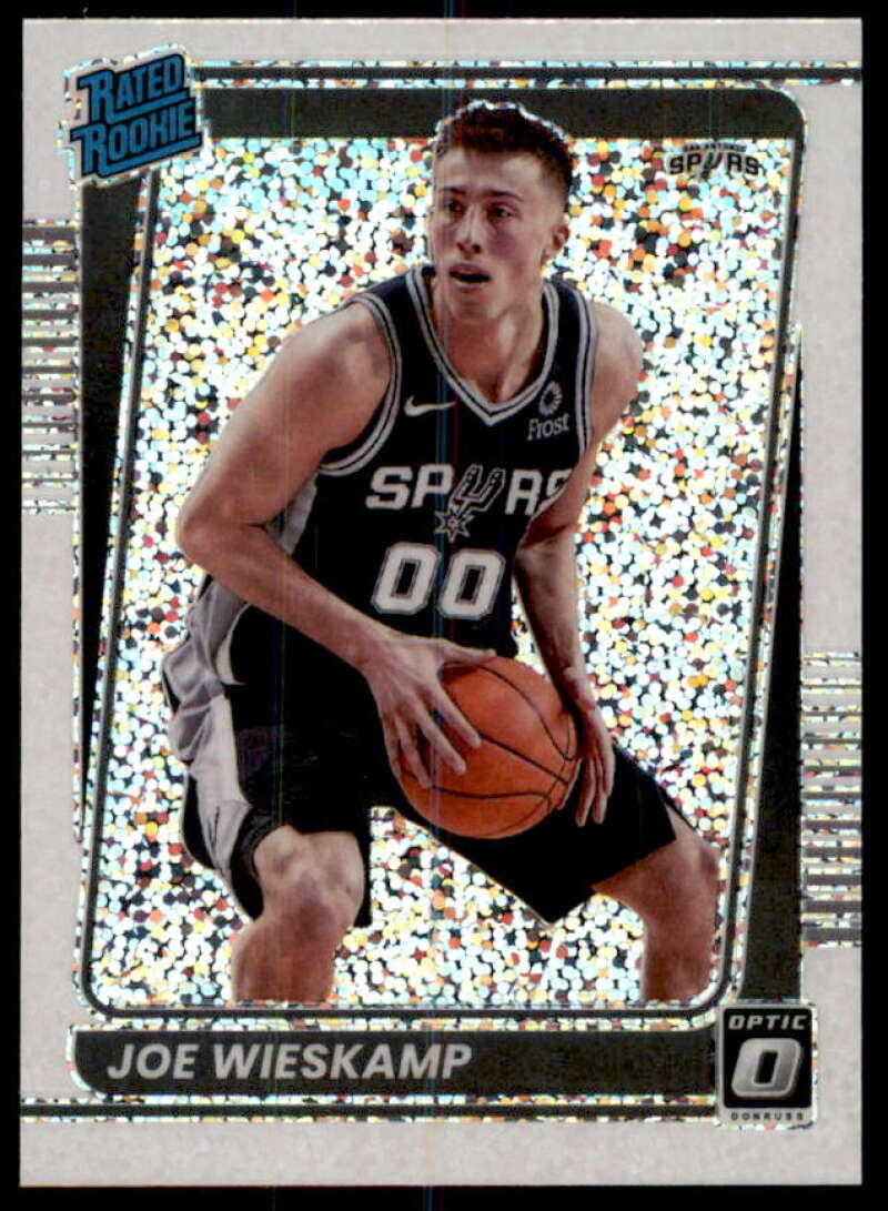 Joe Wieskamp Rookie Card 2021-22 Donruss Optic White Sparkle Prizm #180  Image 1