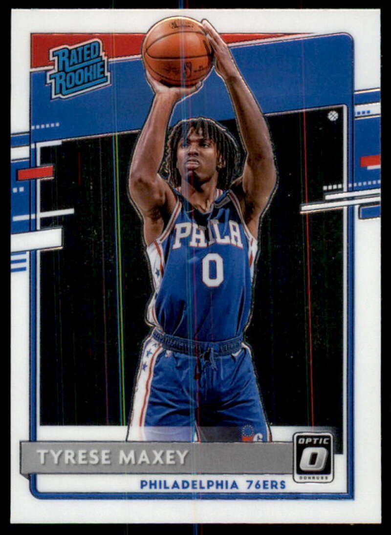 Tyrese Maxey RR RC Rookie Card 2020-21 Donruss Optic #171  Image 1