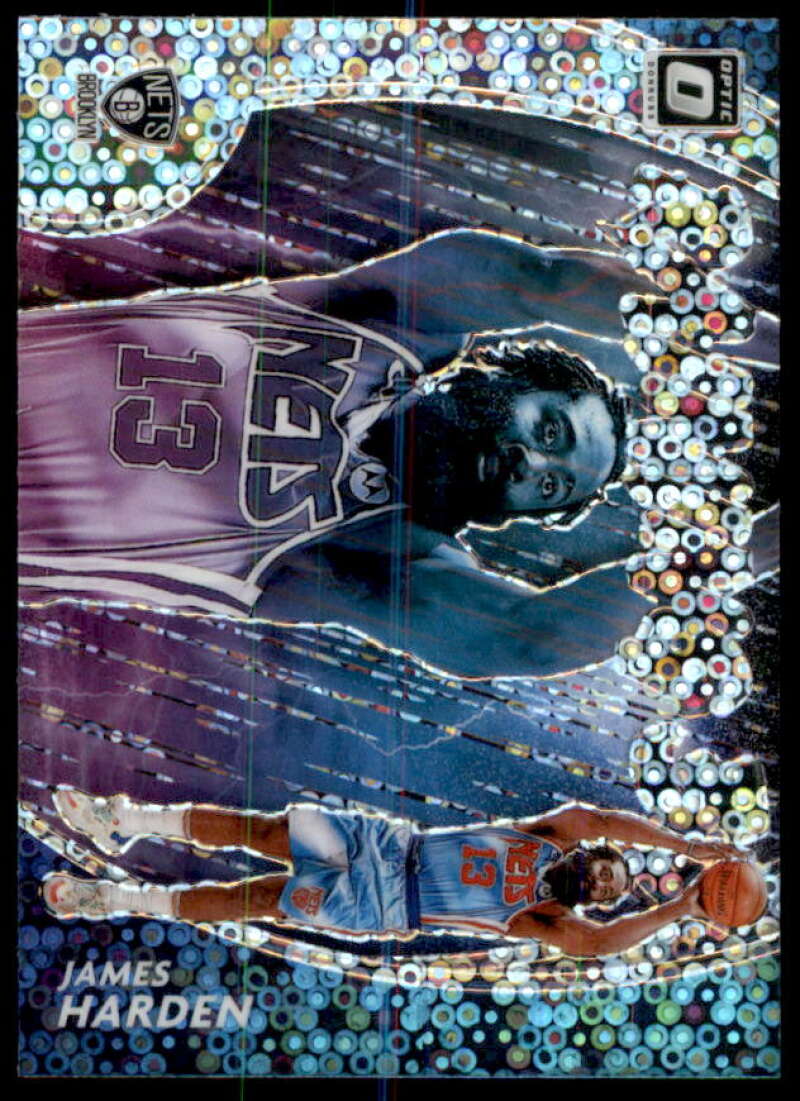 James Harden Card 2020-21 Donruss Optic Raining 3s Holo #10  Image 1