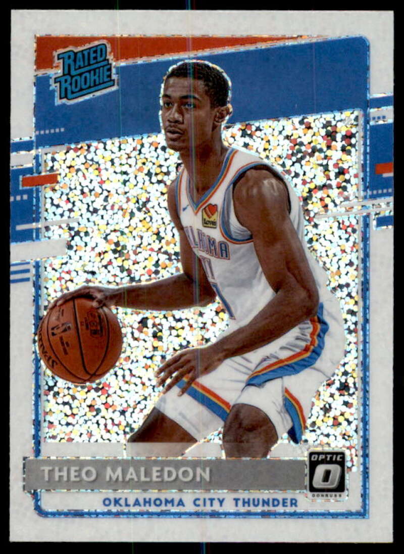 Theo Maledon RR Card 2020-21 Donruss Optic Fast Break Holo #184  Image 1