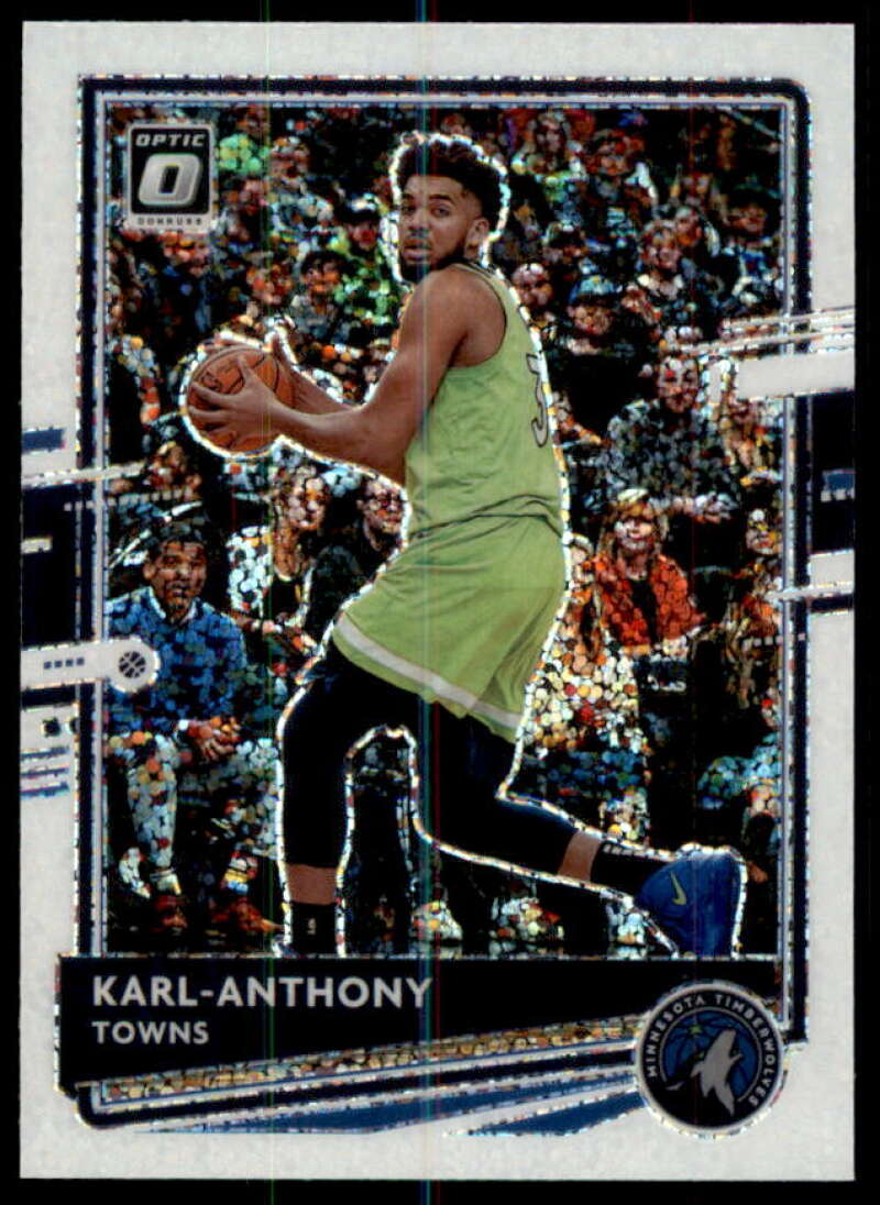 Karl-Anthony Towns Card 2020-21 Donruss Optic Fast Break Holo #79  Image 1