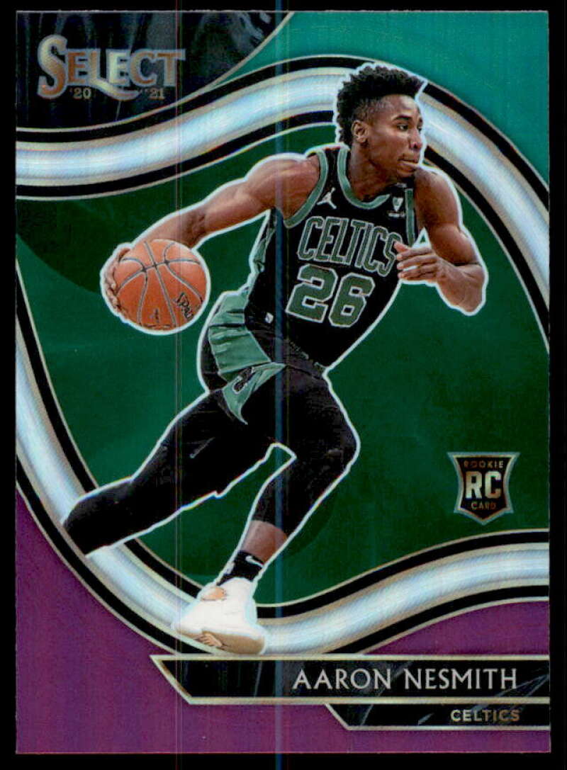 Aaron Nesmith Rookie Card 2020-21 Select Prizms Green White Purple #287  Image 1