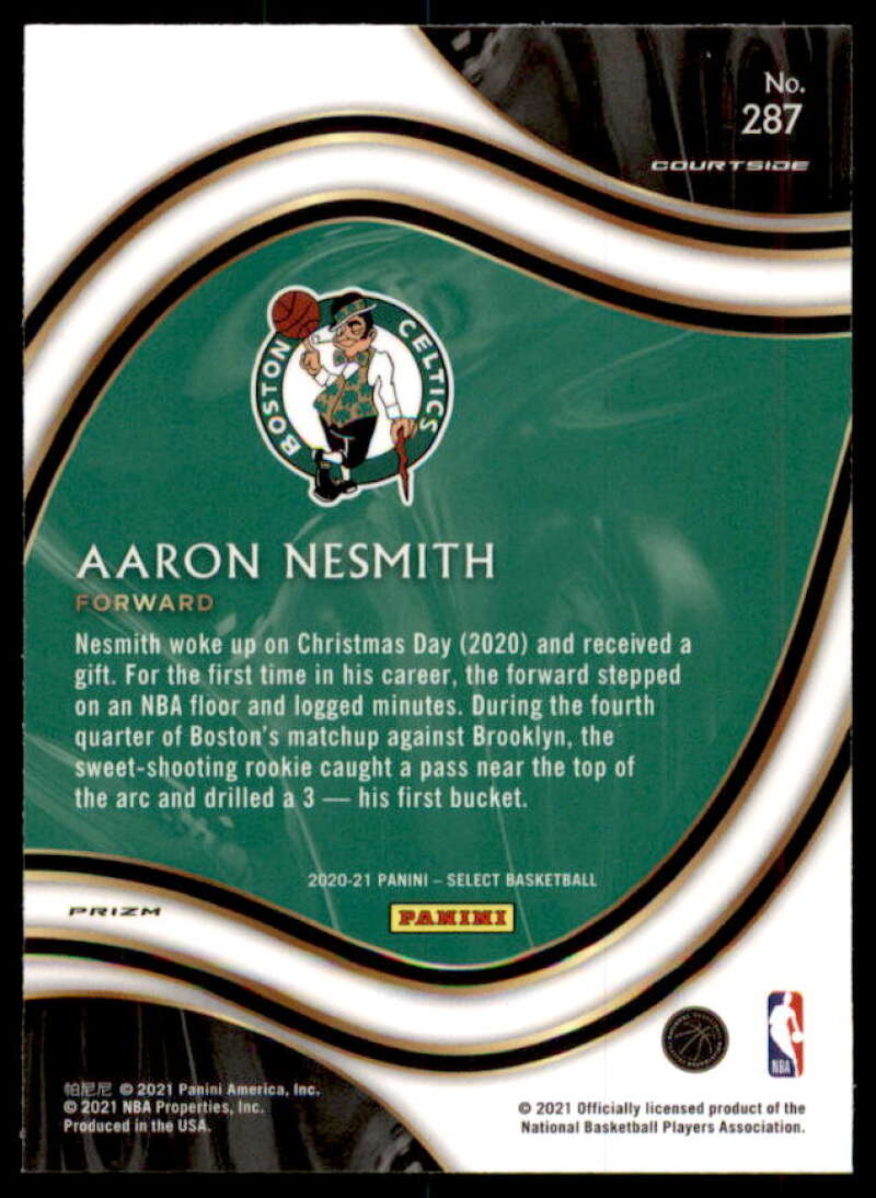 Aaron Nesmith Rookie Card 2020-21 Select Prizms Green White Purple #287  Image 2