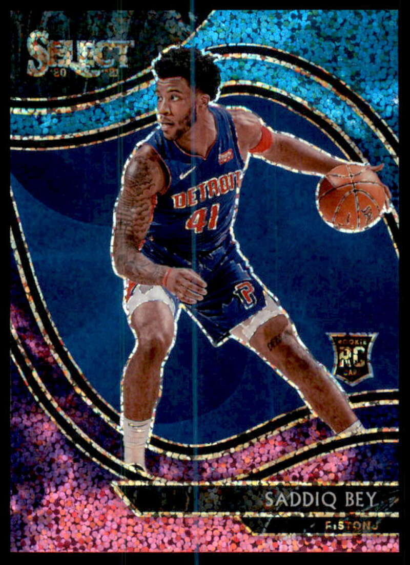 Saddiq Bey Rookie Card 2020-21 Select Prizms Disco #282  Image 1