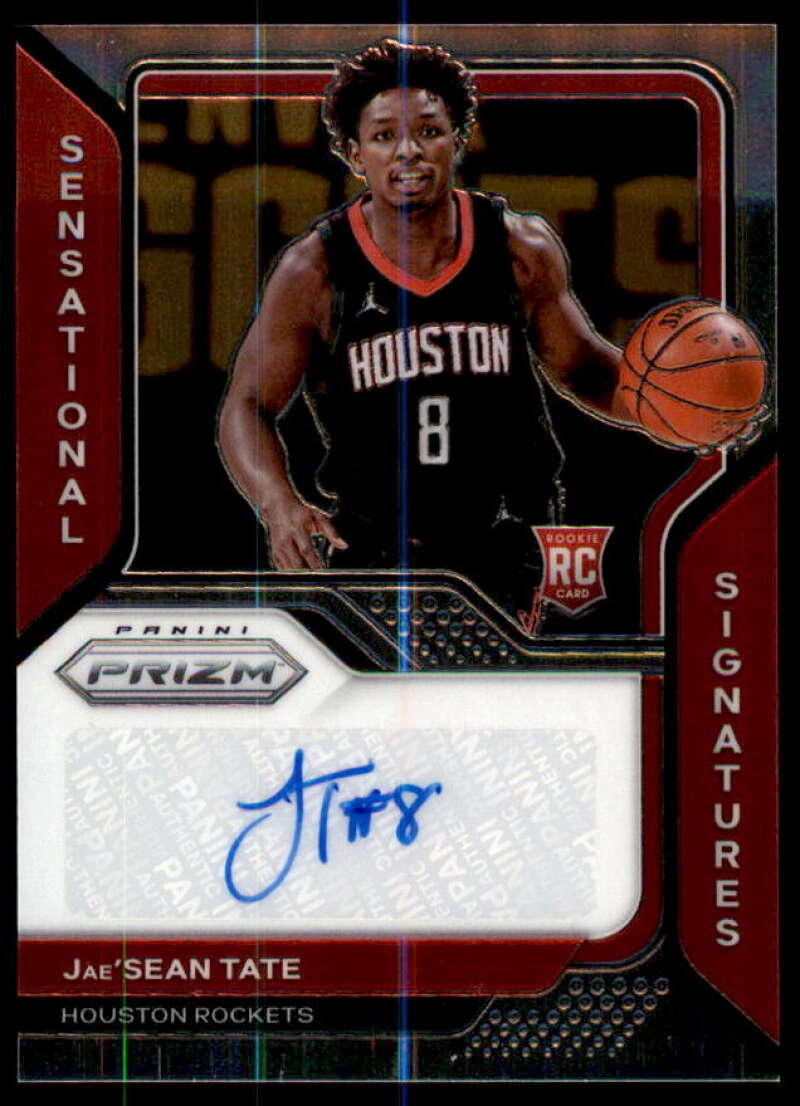 Jae'Sean Tate Rookie Card 2020-21 Panini Prizm Sensational Signatures #51  Image 1